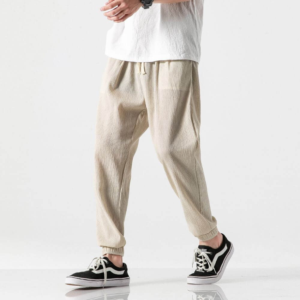 PANTALONI CONFORT JAPAN IN LINO