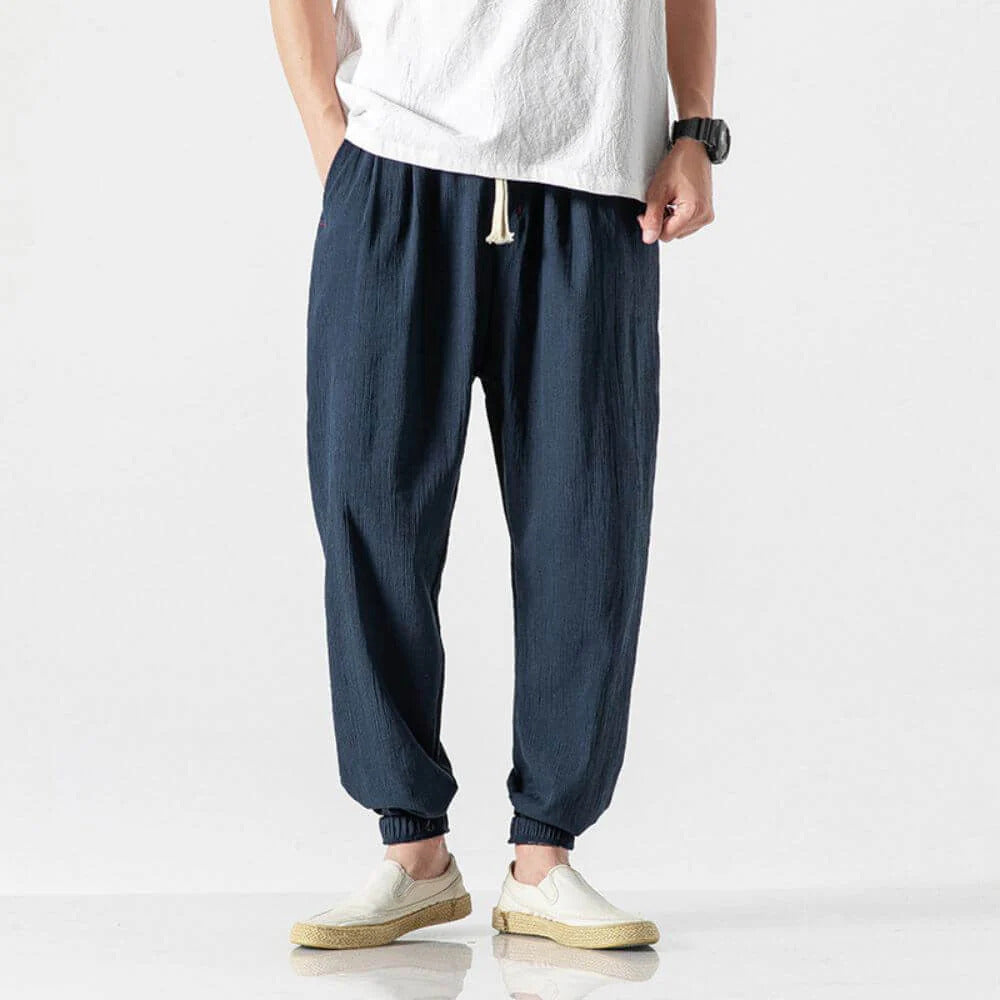 PANTALONI CONFORT JAPAN IN LINO